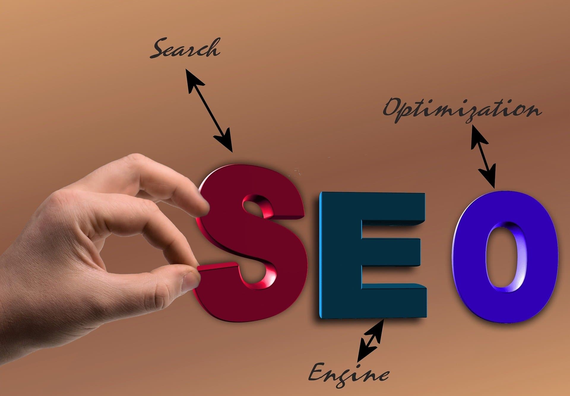 Graphic showing the letters SEO, representing search engine optimisation and digital marketing strategies